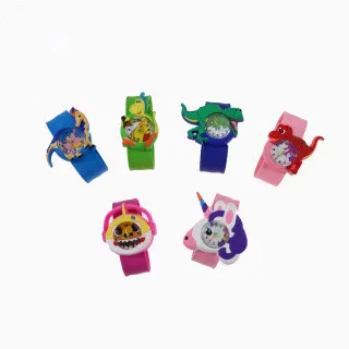 Детские Кварцевые часы с силиконовым ремешком, подарок на Рождество, Мультяшные часы для детей дошкольного возраста, креативные наручные часы