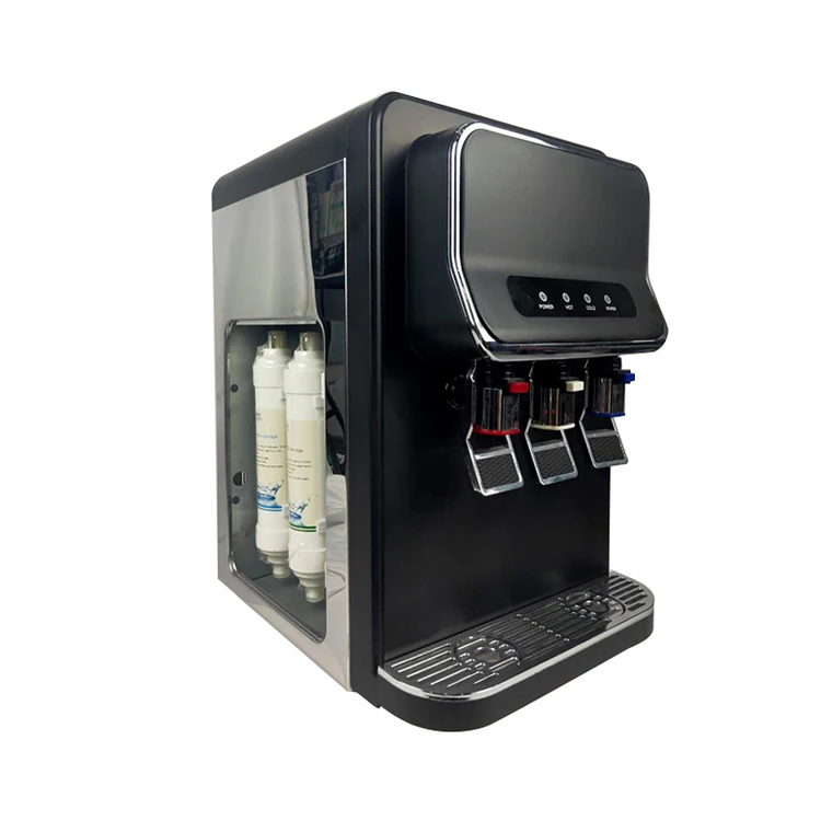 Chinese Supplier Table Type Bottle Water Purifier Filter Dispenser Hot Normal Cold Water Dispenser Tabletop