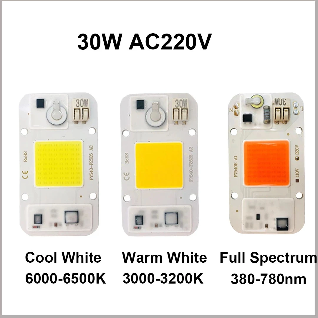 zzeverlight Manufacturer 10w 20w 30w 50w 100w Watt AC220V Cob Led Chip  heatsink
