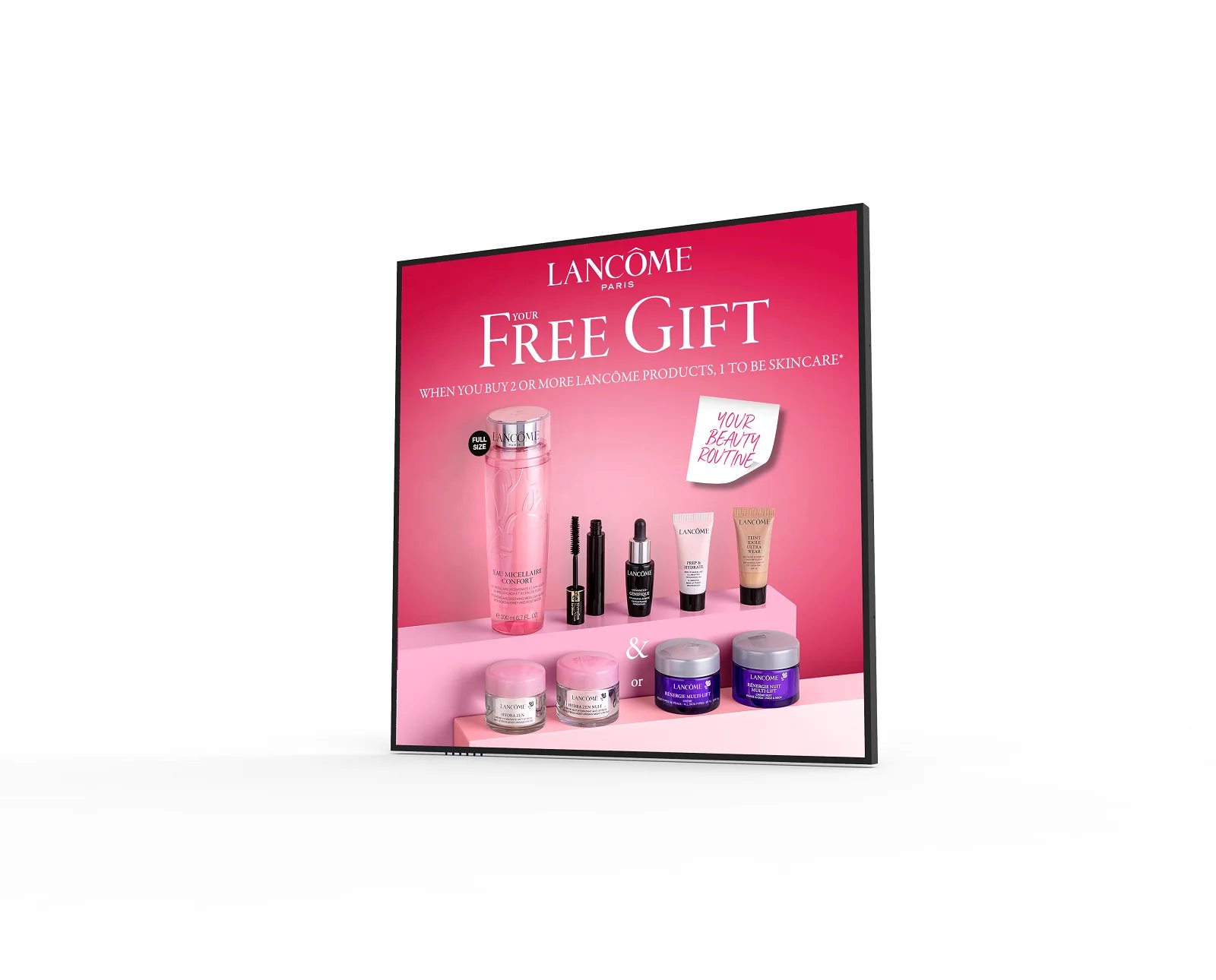 Art Square Digital Screen Bar Stretched Digital Square tft Advertising Lcd Screen nft Display for Art Gallery