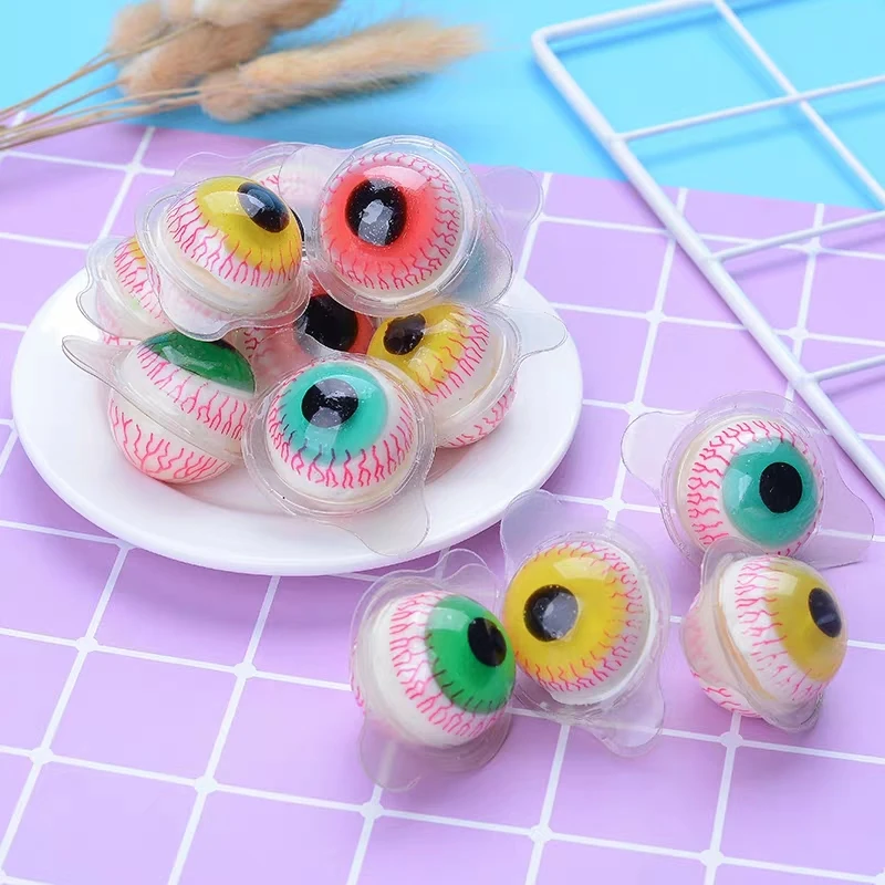 
Halloween scary candy eye shape halal marshmallow for kids 