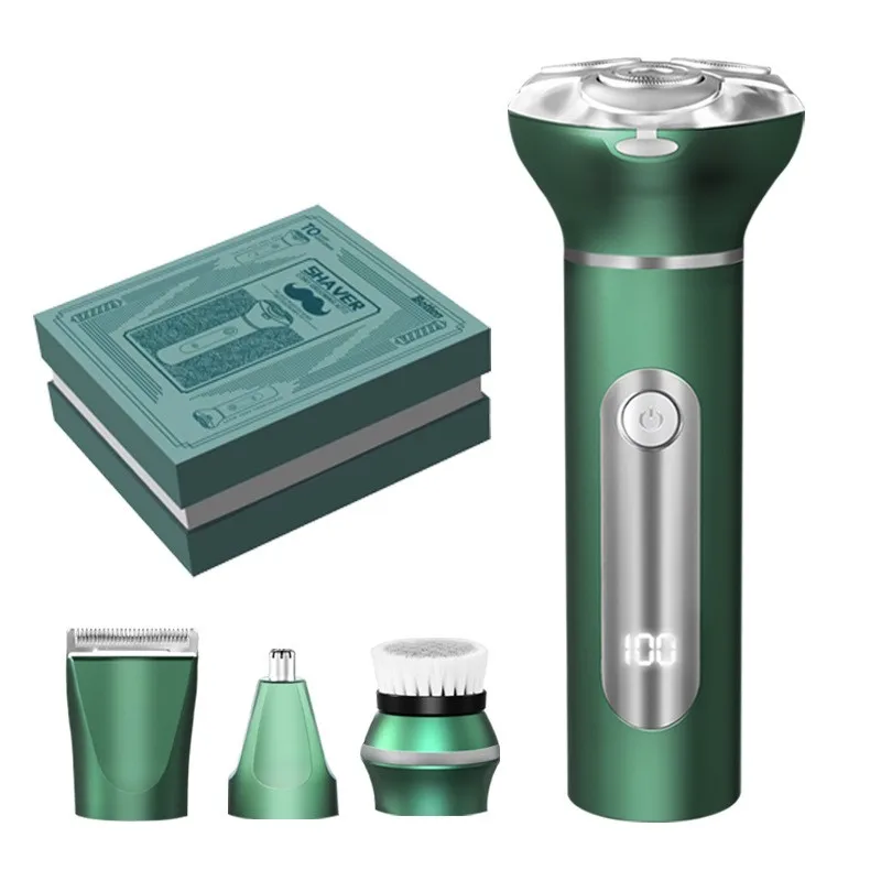4 in 1 Electric Shaver For Men Electric Beard nose hair Trimmer USB Rechargeable Professional Hair Trimmer Cutter Adult Razor