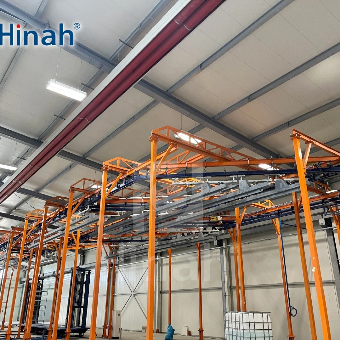metal powder coating line with pretreatment