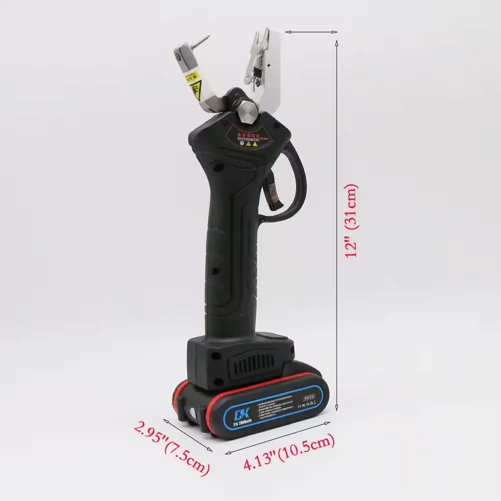 Automatic Sheep Goat Livestock Ear Tag Clamp Cow Pig Ears Tool Clip Electric Animal Ear Tag Applicator