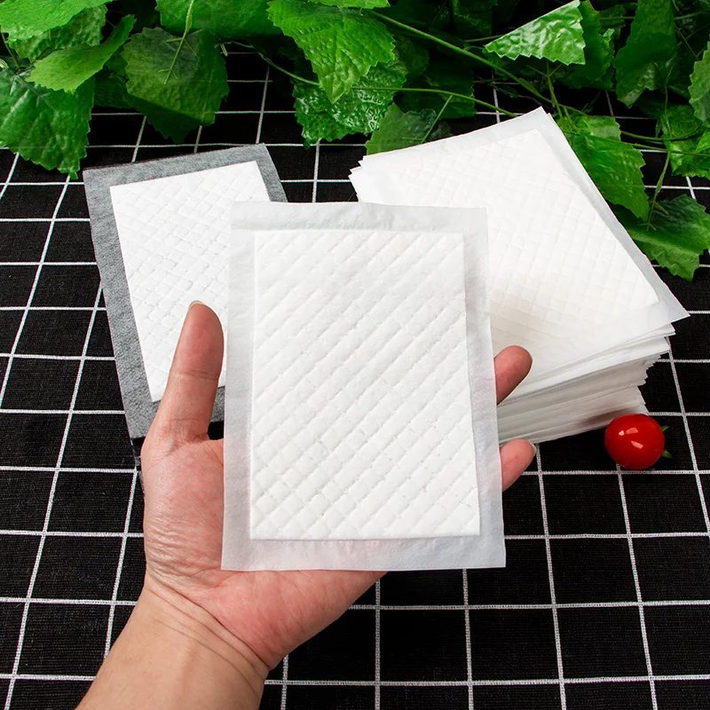 Eco-friendly and food grade high quality pulp absorbent pad for meat seafood fruit with SAP in the supermarket display tray