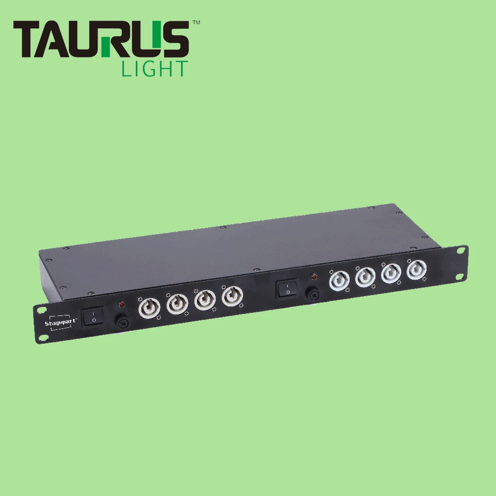 Portable Power Distro Units Powercon 1U Rack Mount Distribution Box