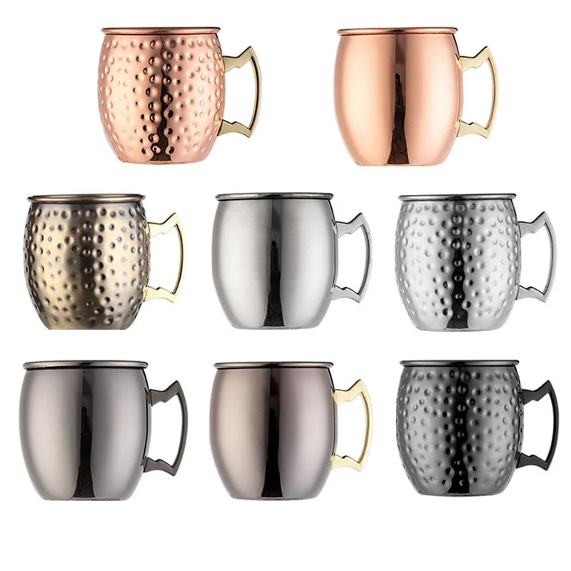 High quality pure copper mug hammered moscow mule copper mug cocktail drinking cups