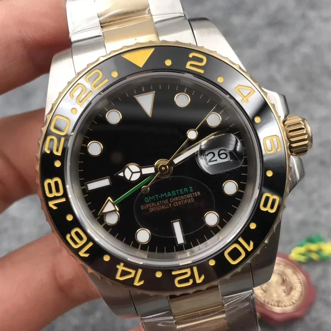 2021 GMT Ceramic Bezel Mens Mechanical Stainless Steel Automatic Movement Watch Luxury Sports Self-wind Jubilee master Watches
