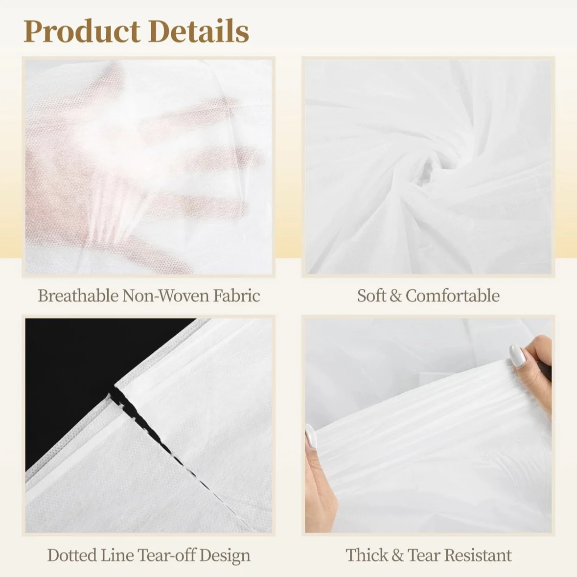 Massage bed sheets spa bed sheets Clean and hygienic for single use Waterproof, oil-proof and sweat-proof