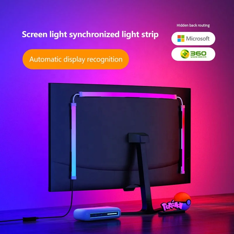Skydimo цветная музыкальная игра синхронизация 24-дюймовый экран игровой амосферный окружающий умный ТВ-монитор светодиодная подсветка для экрана компьютера