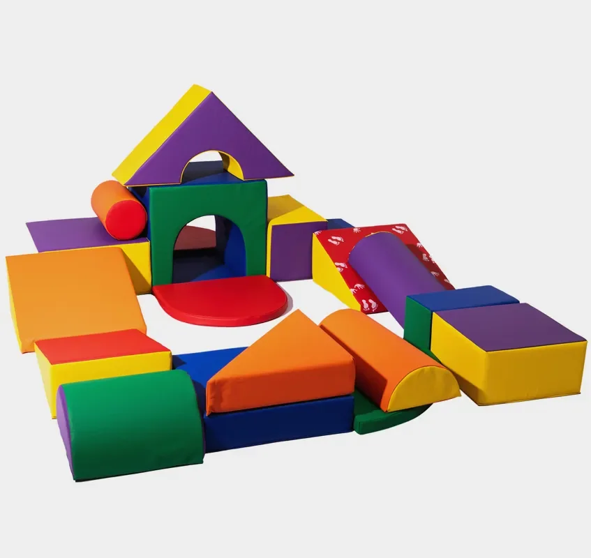 Eco friendly children soft play equipment big building blocks kids soft climbing set