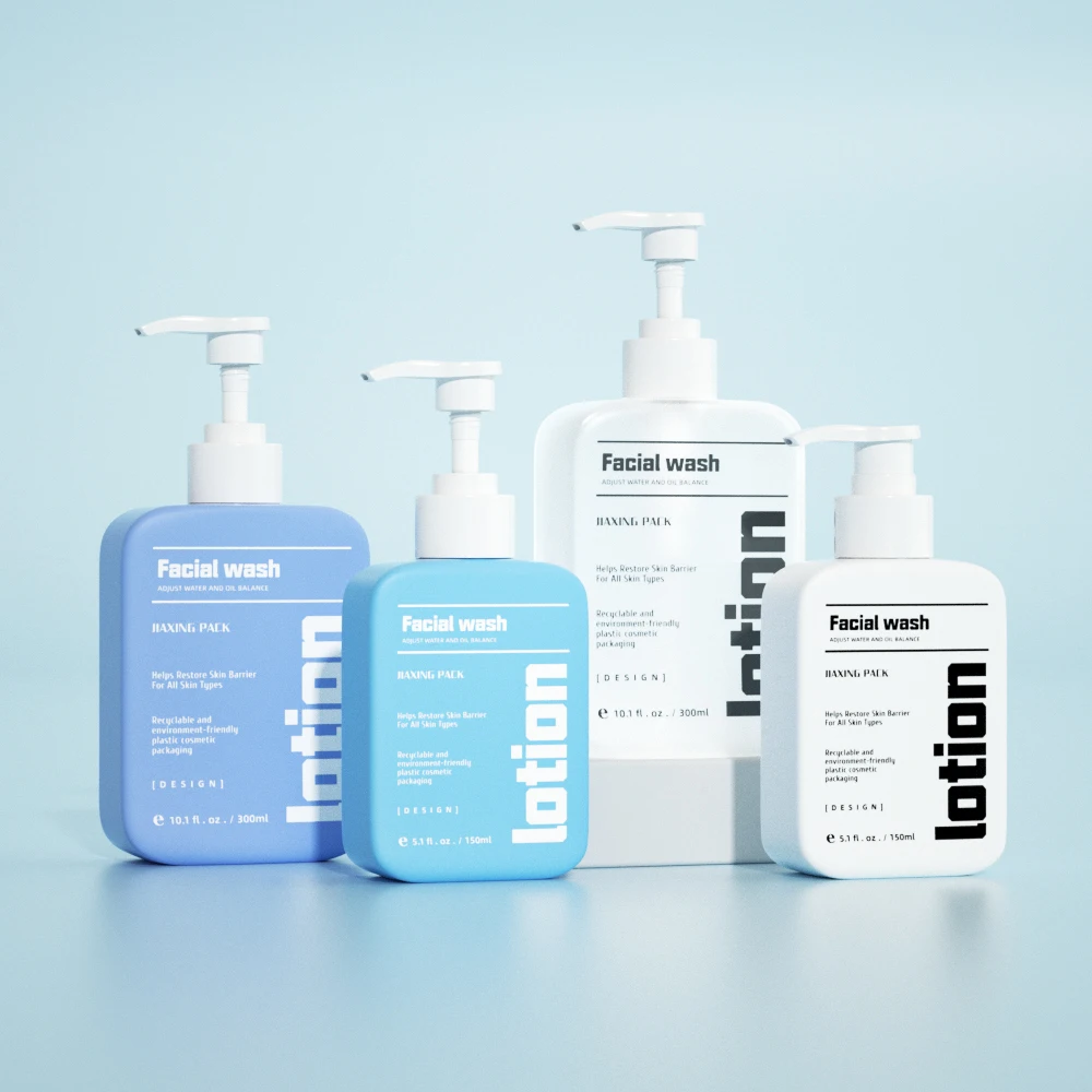 private label High-quality 150 300ml 5oz 10oz OEM Cera Ve Moisturizing Cream Body lotion Hydrasting Facial Cleanser bottle