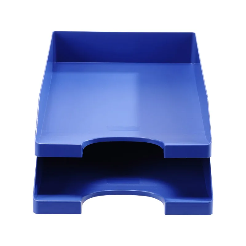 US-7022 Stack Up Office File Tray 2 Layers Plastic Letter  Organizer Desktop Paper Sorter