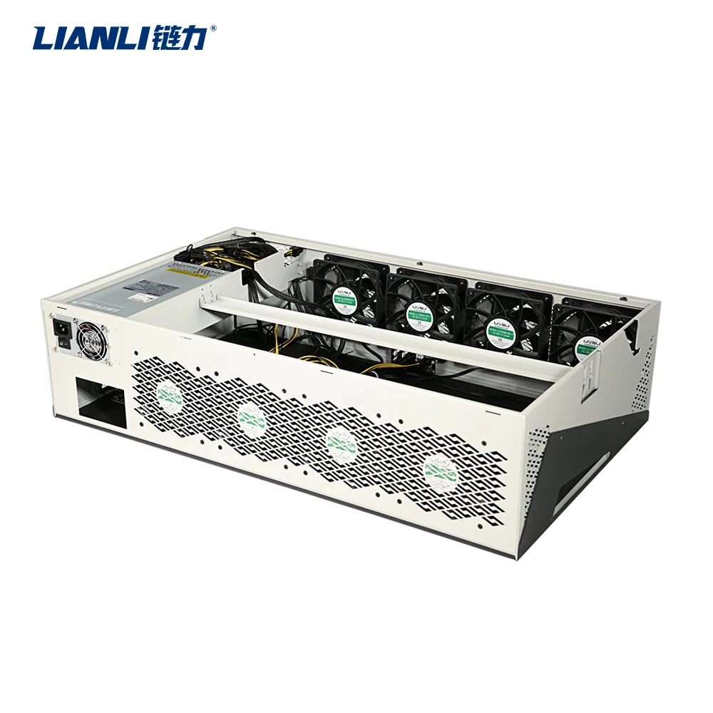 Lianli Новый 858S экран дисплея 8 GPU корпус бесшумный индивидуальный компьютер поддержка шасси 3070