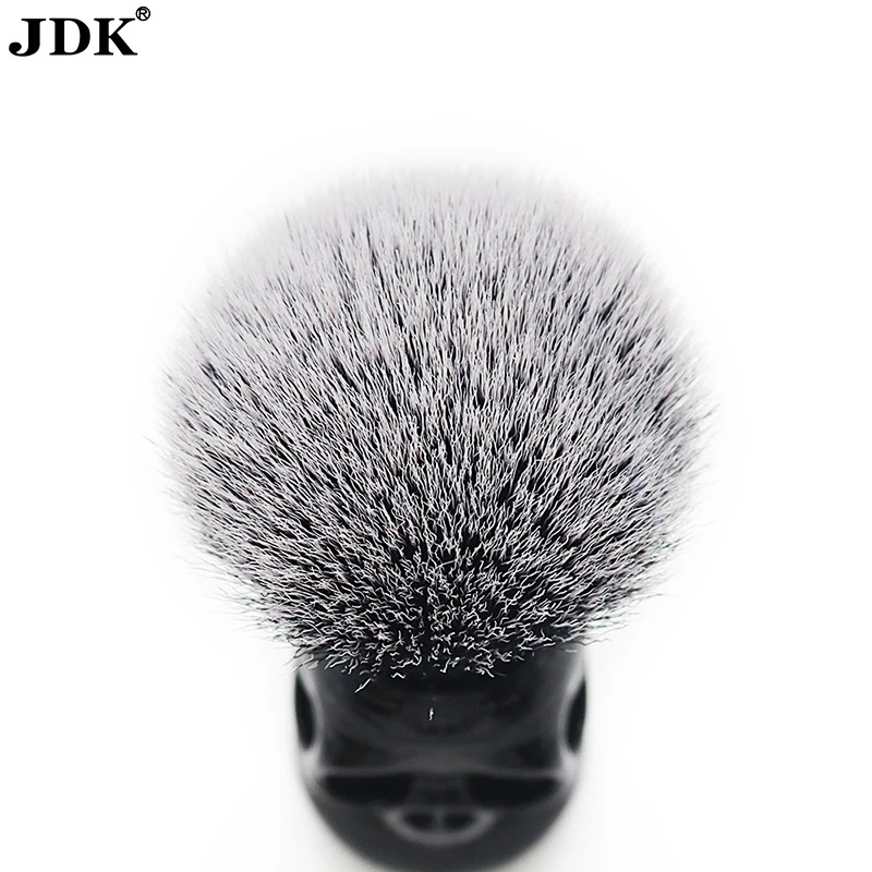 JDK Hot Skull Shaped Beard Shaving Kit Beard Brush Skull Head Handle Badger Hair Shaving Beard Brush with Resin Handle
