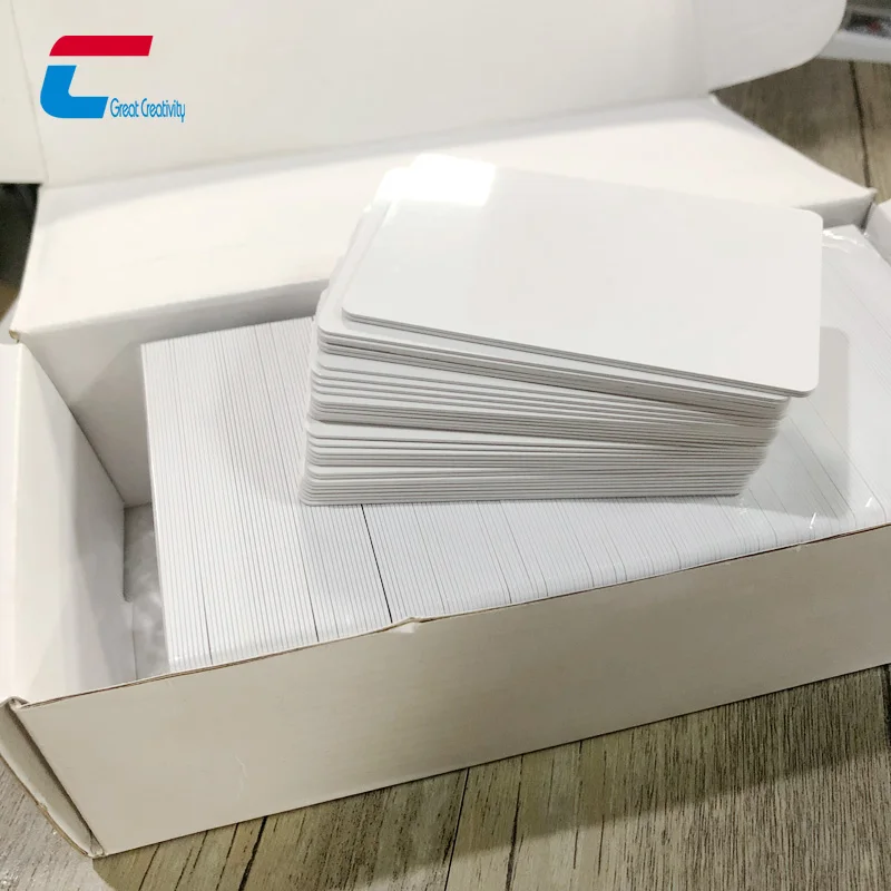Printable NFC NTAG 213 1kbytes Blank White Card MIFARE Classic 1K 13.56mhz RFID Blank PVC Card