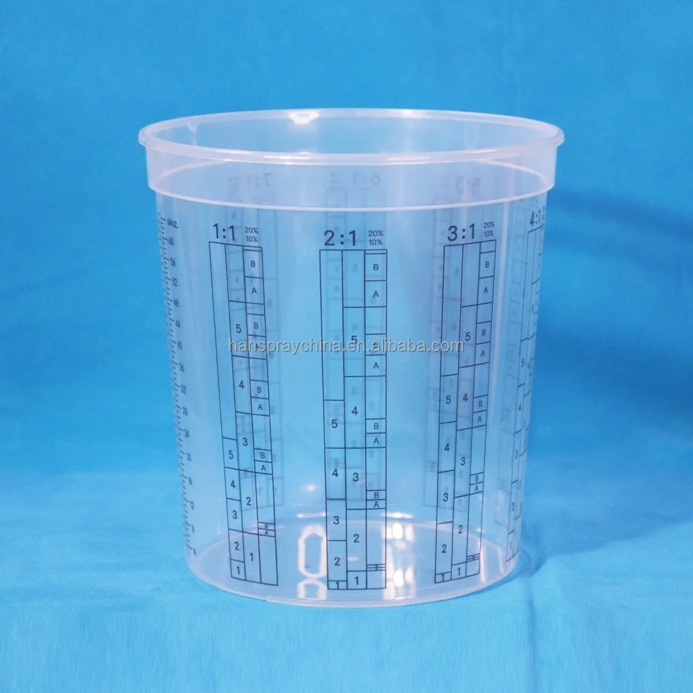 professional disposable spray gun paint mixing cups for Automobile