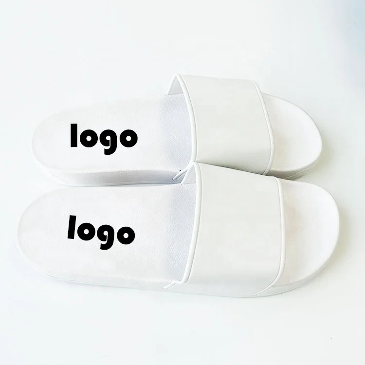 House Quick Delivery Custom Wholesale Print Sublimated Custom Soft sole Slides Embossed Custom Pattern Slides With Logo
