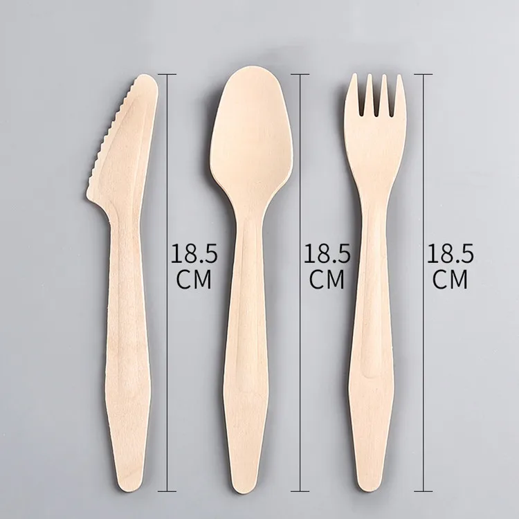 The factory directly sells disposable high-quality wooden spoon, honey dessert wooden spoon and wooden fork