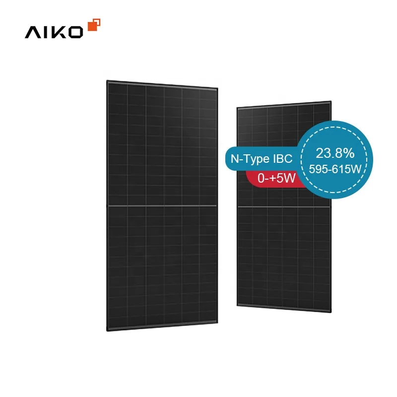 Aiko solar IBC   high efficiency half cell N type photovoltaic panels