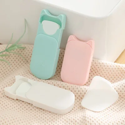 AiXin Private Label Product Line Portable Hand Soap Paper Travel Disposable Soap Sheet Paper Hand Washing Organic Paper Soap