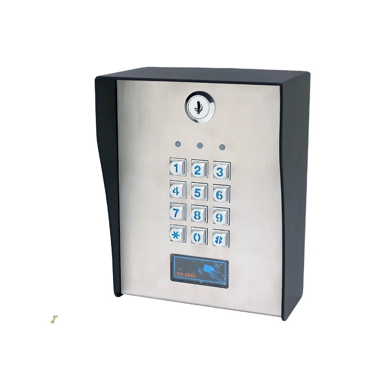 DK-2882GA (P2) Gooseneck Mount Heavy Duty Tuya Wi-Fi Three Relay Output Access Controller Keypad with 125KHz Card Reader
