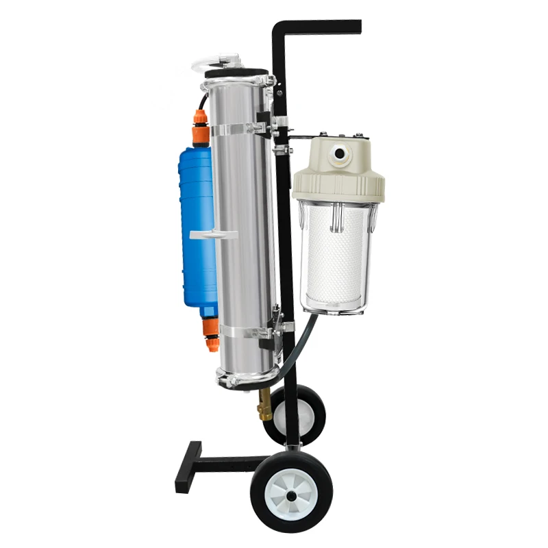 Portable RO Membrane DI Filters Systems Deionized Spotless DI Car Wash Water Filter For Spotless Car Washing System