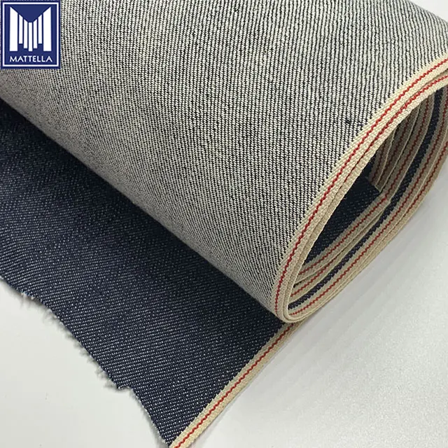 100% cotton selvedge heavy weight 14 15oz stock lot japanese style denim fabric price in meter for mens jeans