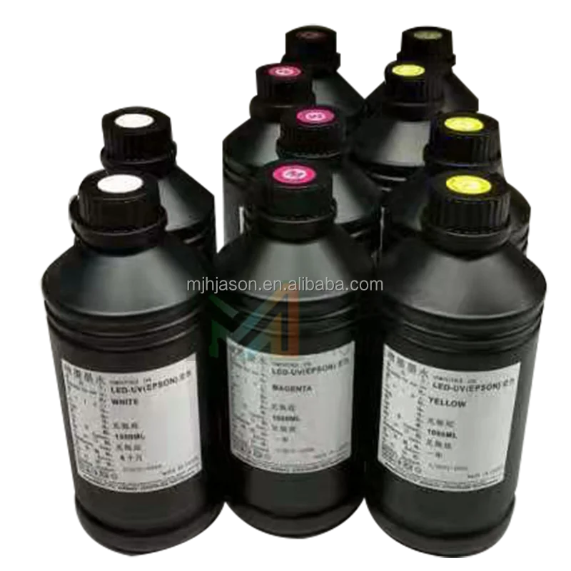 1000ml/bottleEps Led Uv Ink Print Cmyk W White Ink Uv Coating for XP600 TS800
