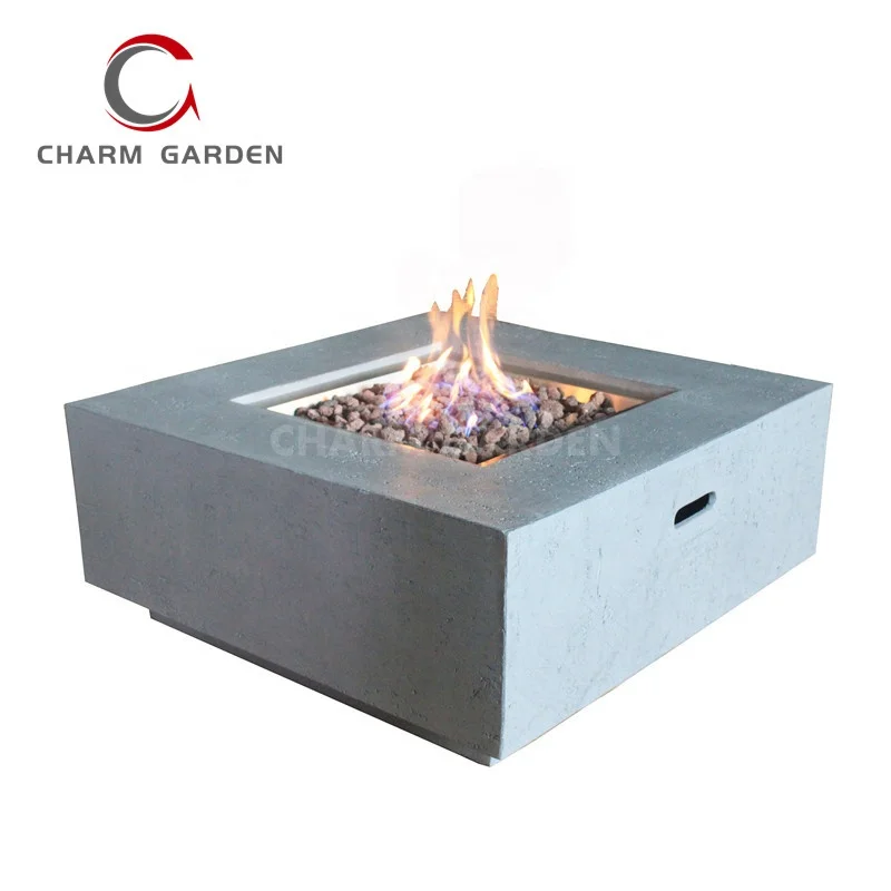 Hot selling Cheap price propane outdoor firepit table with square stainless steel fire pit burner pan
