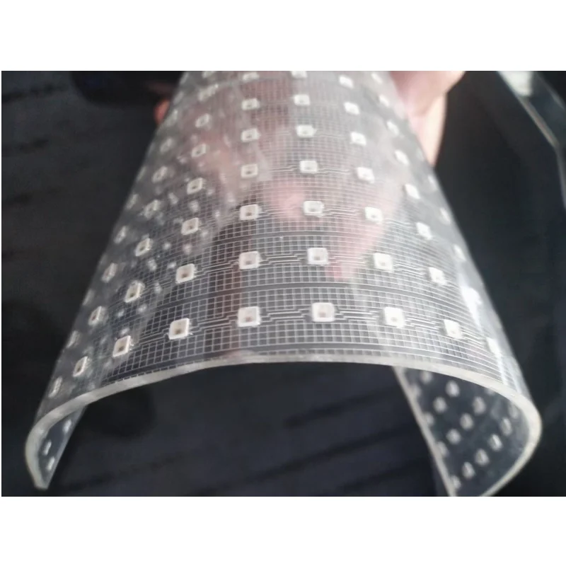 MDS adhesive Luxury White P3.9 6.25 P10 PVC Thin Film Display Transparent led screen Arbitrary cutting seamless stitching