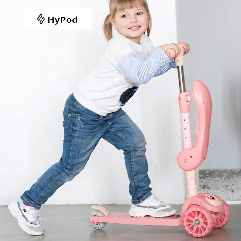 ride on toy seat baby toy 3 wheel flashing green pink safety child kids foldable scooter for 6 9 yr olds girls swing