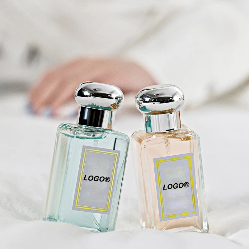 Luxury Cylinder Parfum Bottle 30ml Heavy Base Glass Fragrance Bottle 50ml Empty Glass Parfum Spray Bottle With Wooden Cap