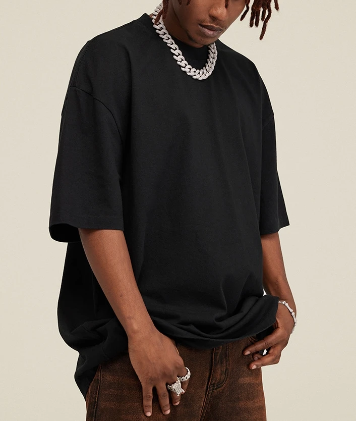 Футболка YALI с принтом по запросу Прямая поставка винтажная уличная одежда футболка промытая Мужская в тяжелом весе