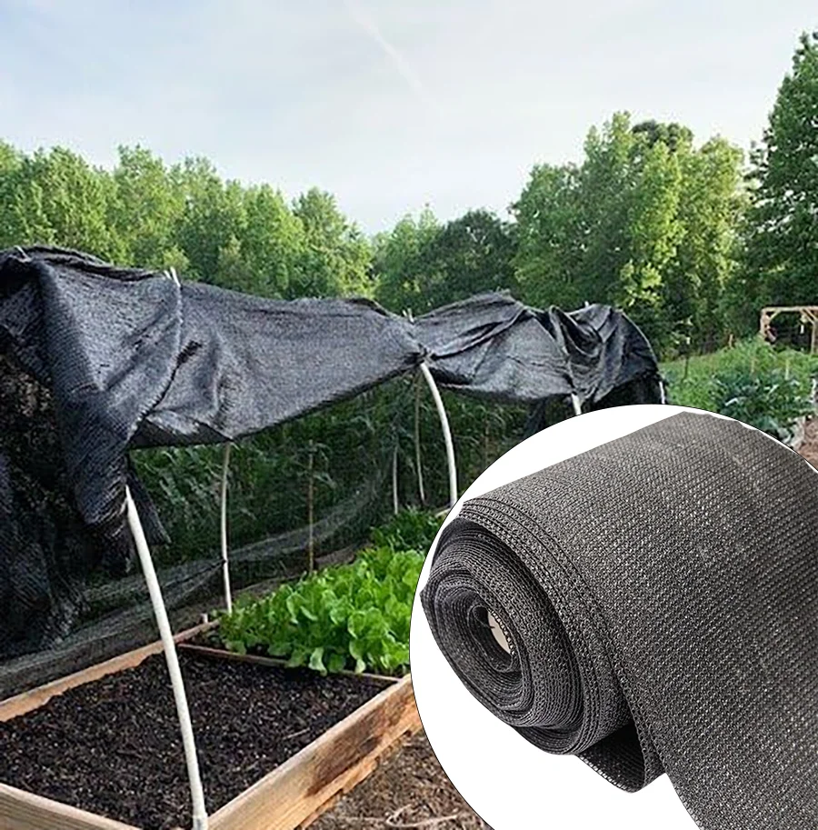 Хит продаж, черная 85% из полиэтилена HDPE, сельскохозяйственная круглая проволочная затеняемая ткань, анти-УФ, садовая затеняемая сетка
