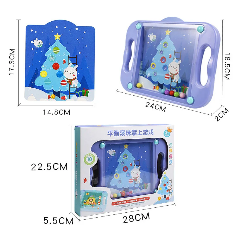 HOYE CRAFT Cartoon Ball Maze Board Toy Balance Training Game Desktop Game