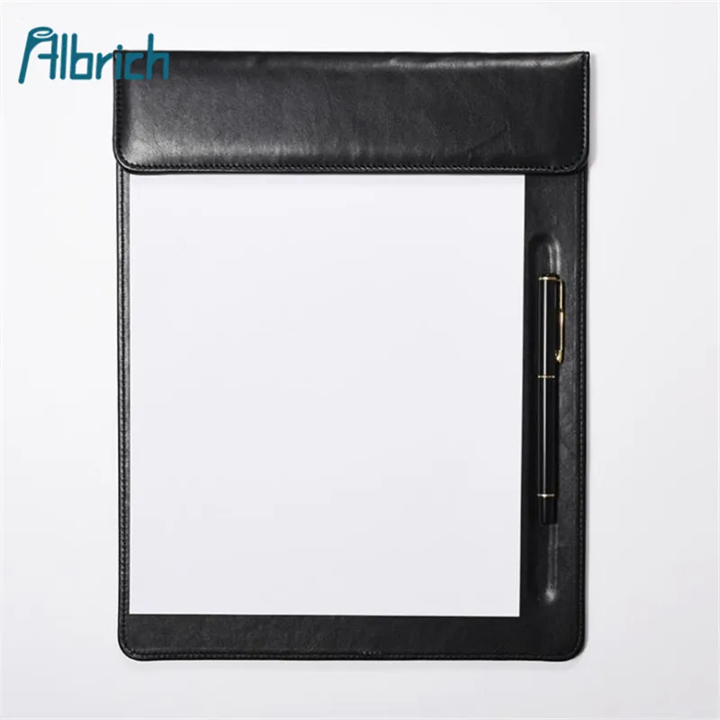 A4 office supplies conference splint pad clip magnetic buckle document leather writing