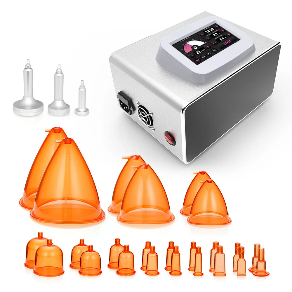 Breast Cupping Machine Vacuum Therapy Suction Cups Vibrating Breast Massager Vacuum Therapy Breast Nipple Sucking Machine