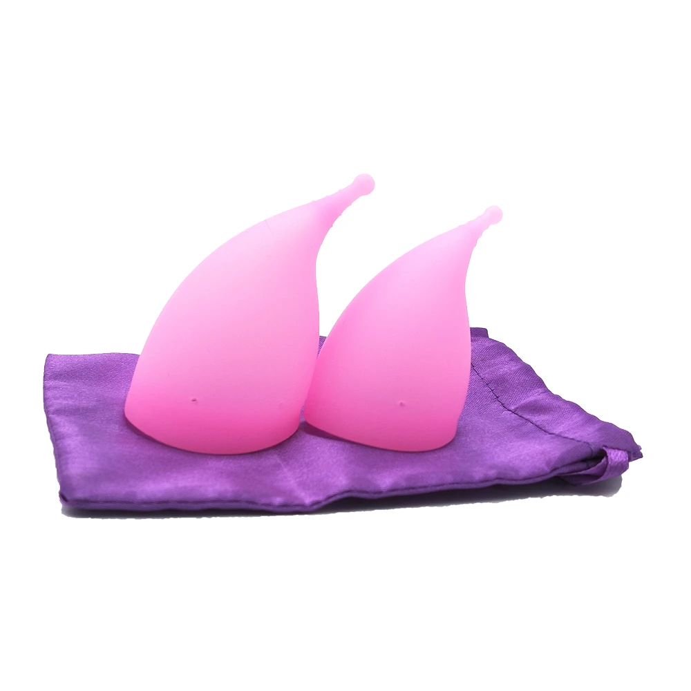 Medical Grade Silicone Collapse Menstrual Cup Feminine Hygiene Product Lady Menstruation Cup For Women Period Blood Collection