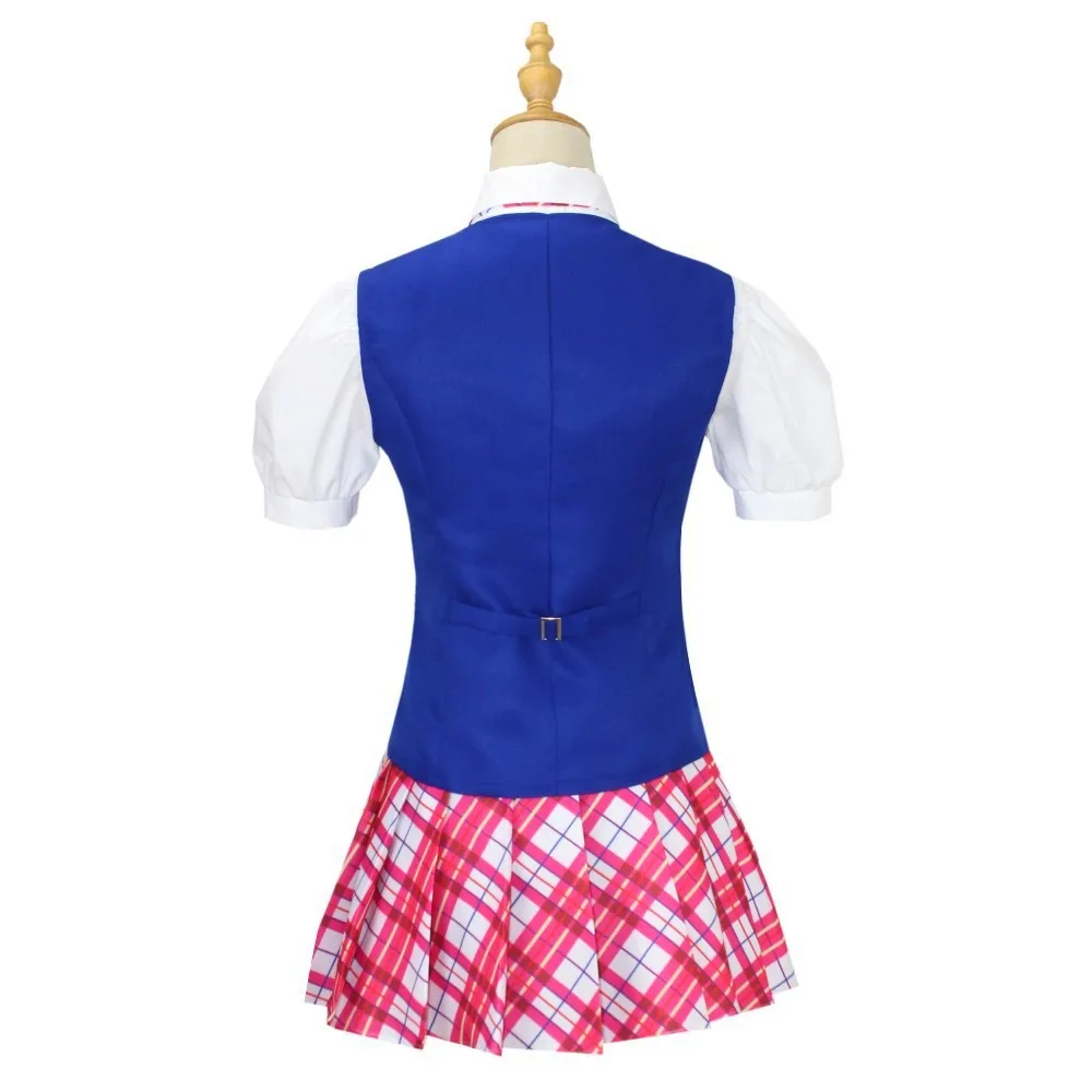 Sexy Hallowmas Girls Striped Costume Princess College Plaid School Uniform Dress Cosplay Stage Performance School Dress Uniform
