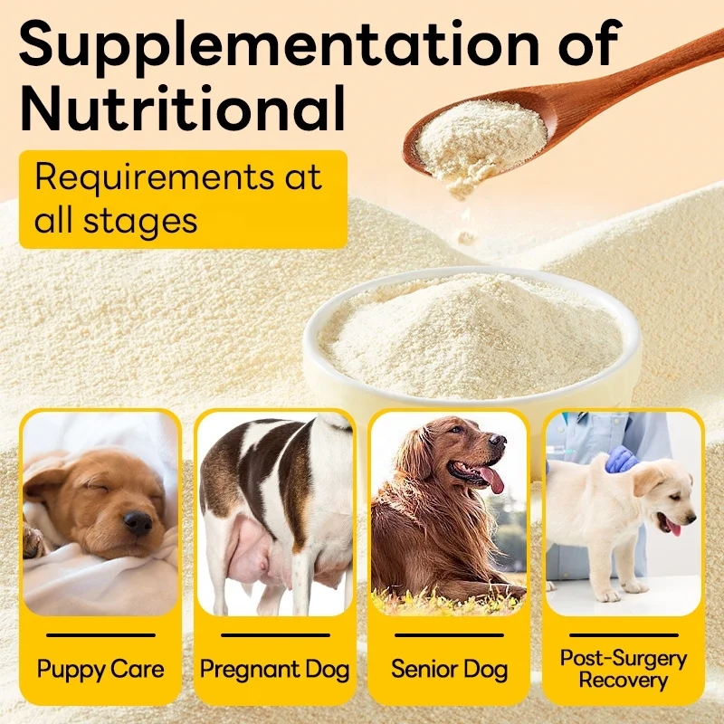 New Design OEM Pet Dog Cat Milk Powder Nutrition High Calcium Goat Milk Powder For Puppy Kittien Pet Health Supplement Products