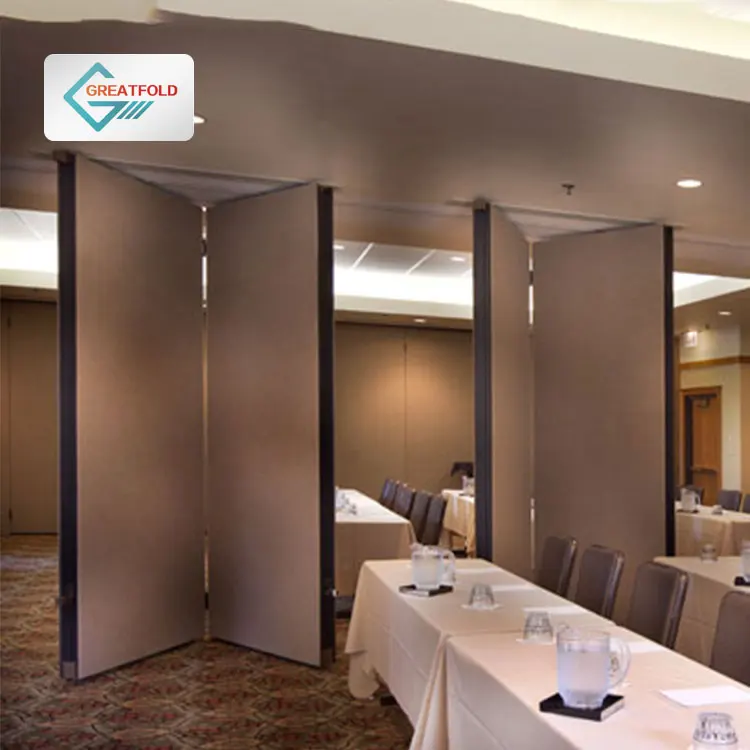 Soundproof Folding Partition and Sliding Walls Operable Movable Door for Office to Divide the Room