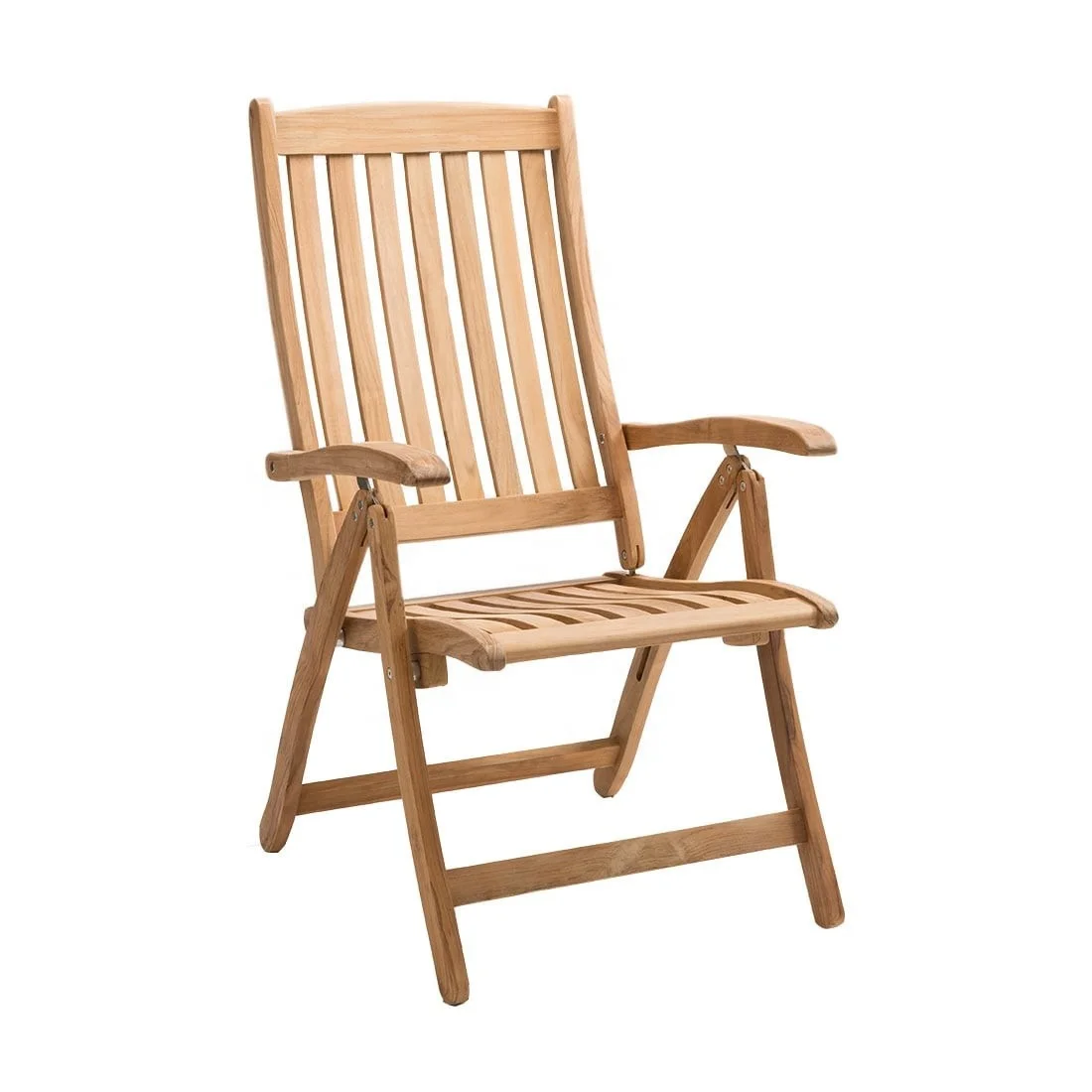 Premium Quality Vietnamese Wood Teak Classic Folding Arm Chair Outdoor Garden Chair