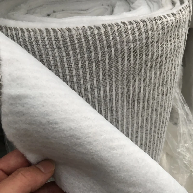 High quality hair interlining  laminated needle felt