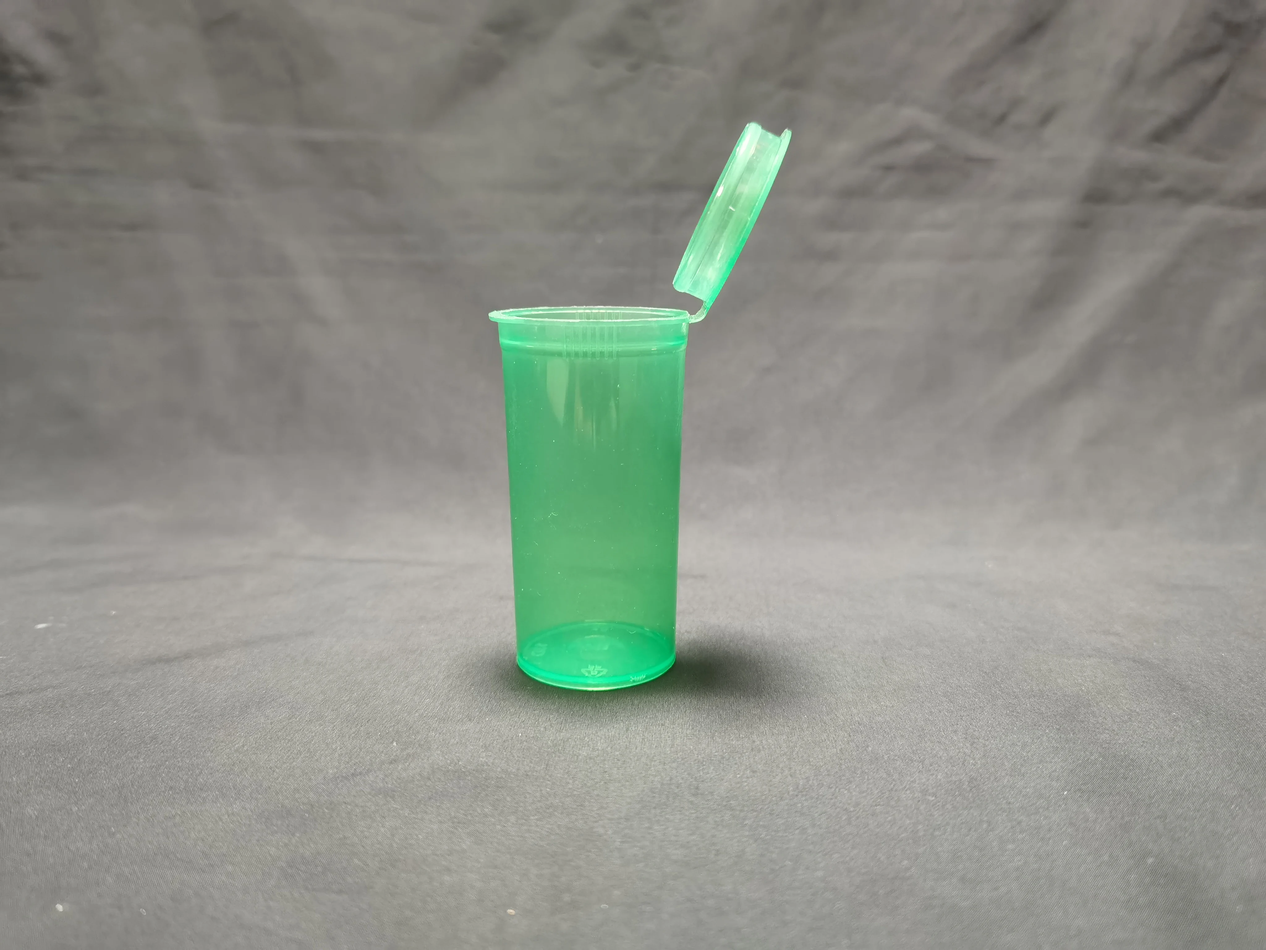 Custom Child 13 19 30 60 Dram PP Bottle Pop Top Tube Round Plastic Bottle Factory Direct Sale Child Resistant Plastic Tube