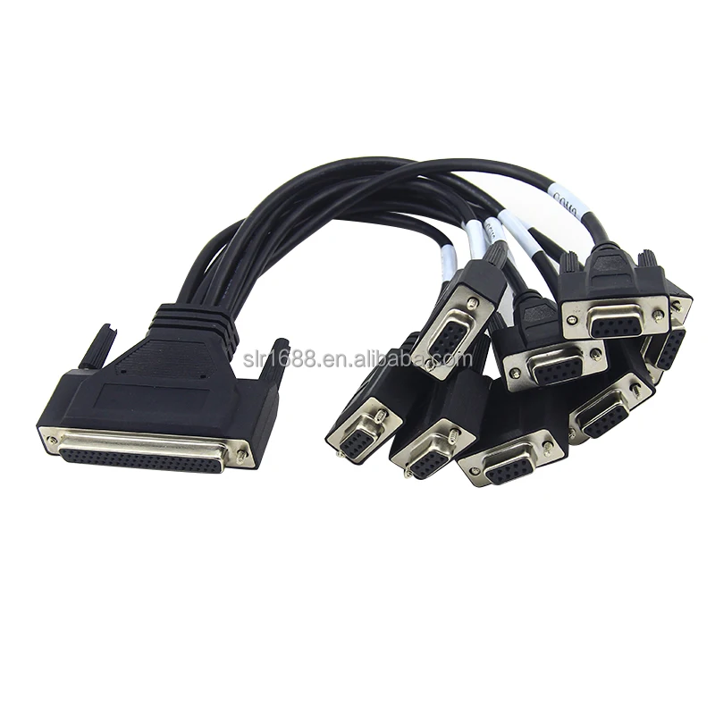 1 to 9 splitter serial port expansion cable HDB62 to DB9 type