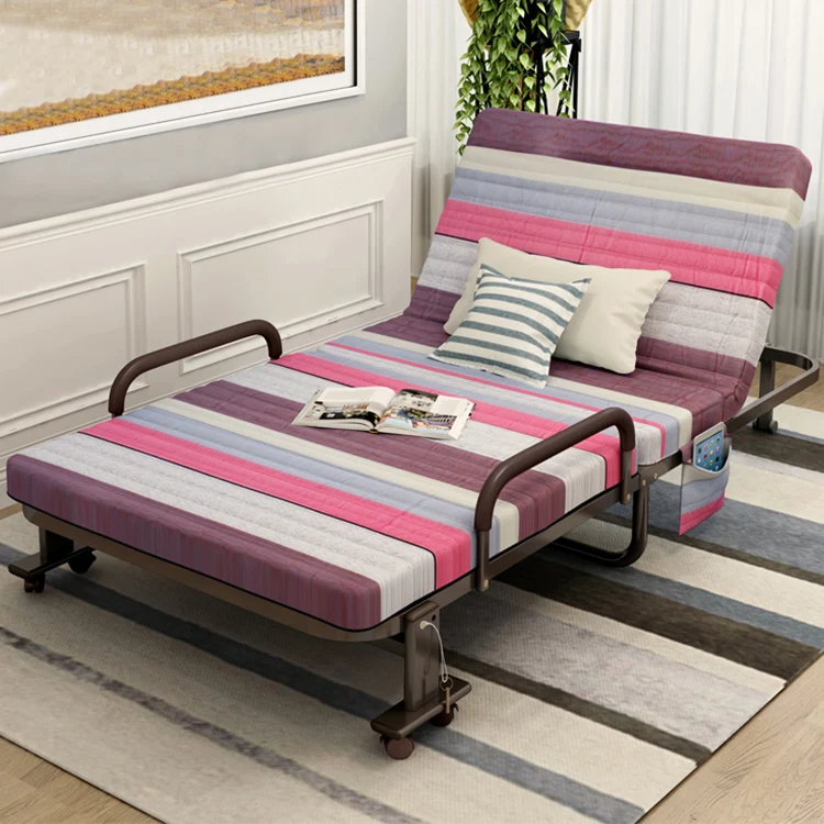 Metal steel sofa bed furniture guest bed portable new design folding bed