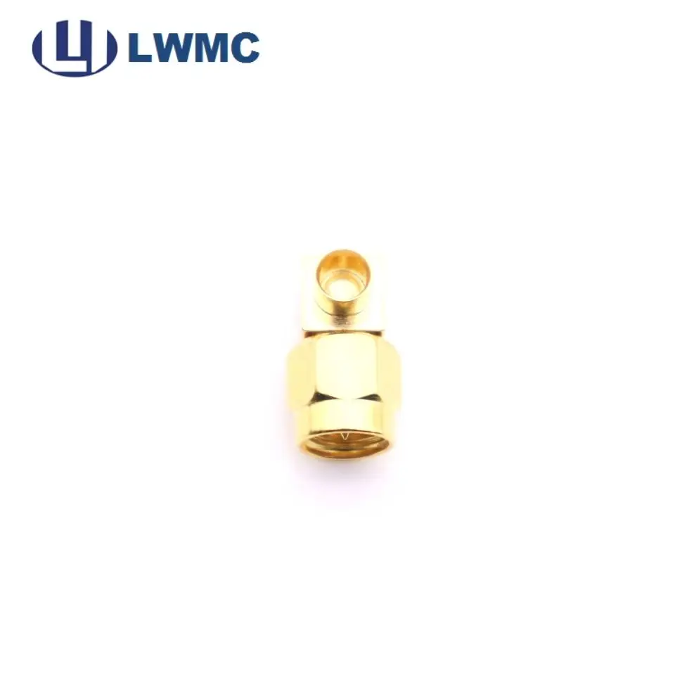 wholesale 50 ohm  SMA right angle male female solder for .141 cable