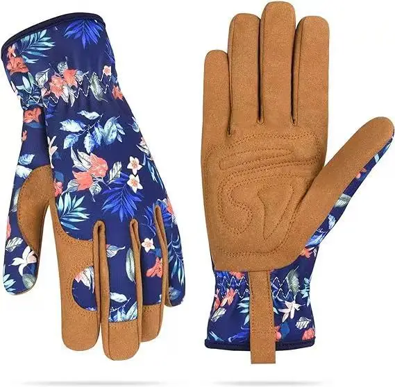 Factory gardening printing gloves waterproof and prick-proof flower planting garden wear resistant and breathable