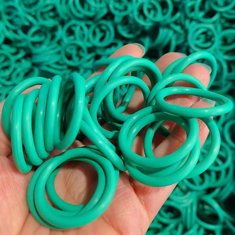 Kafuka Green FKM rubber O-ring sealing gasket , Customized waterproof and high temperature resistant rubber seal O-ring gasket